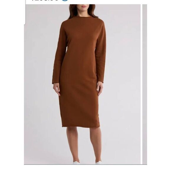 Frank & Eileen - Isabelle Funnel Neck Dress - Cinnamon sz Small - Picture 1 of 7